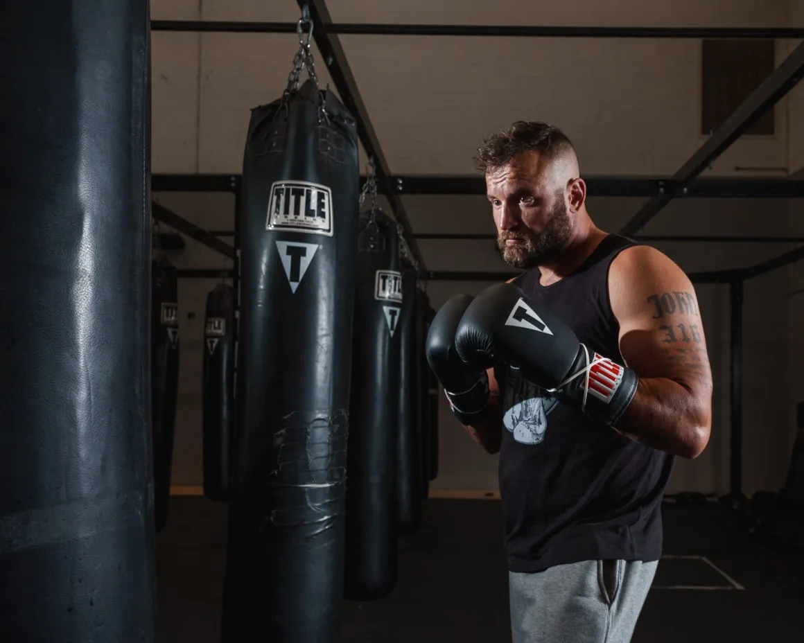 TITLE Classic Leather Lace Training Boxing Gloves 2.0