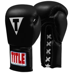 TITLE Classic Leather Lace Training Boxing Gloves 2.0