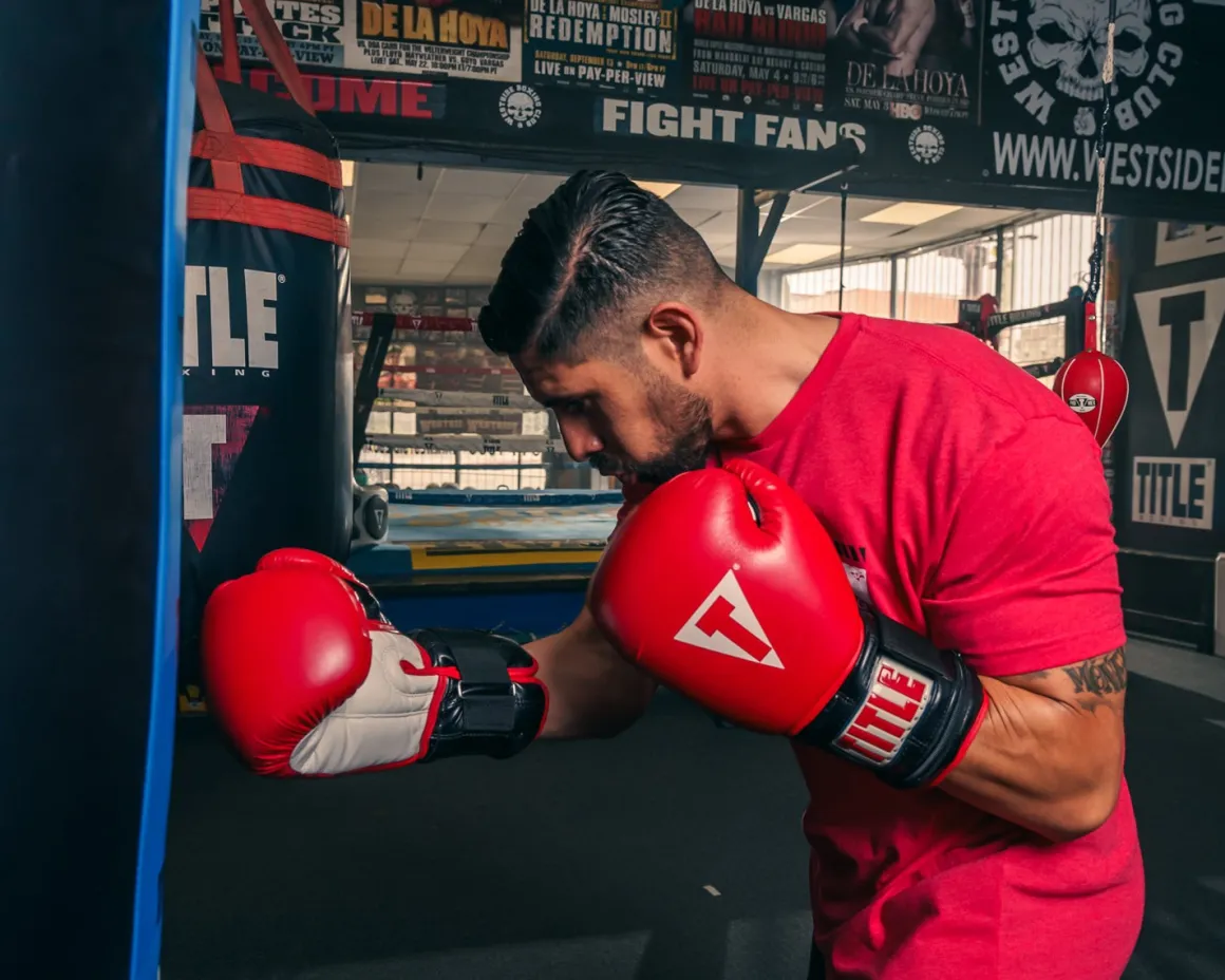 TITLE Classic Power Weight Bag Boxing Gloves