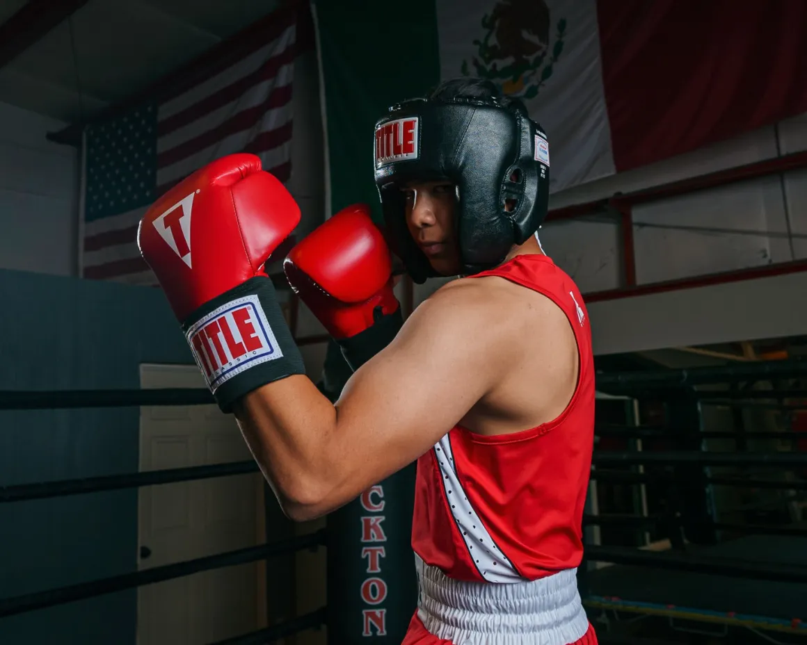 TITLE Classic USA Boxing Competition Headgear – With Cheeks