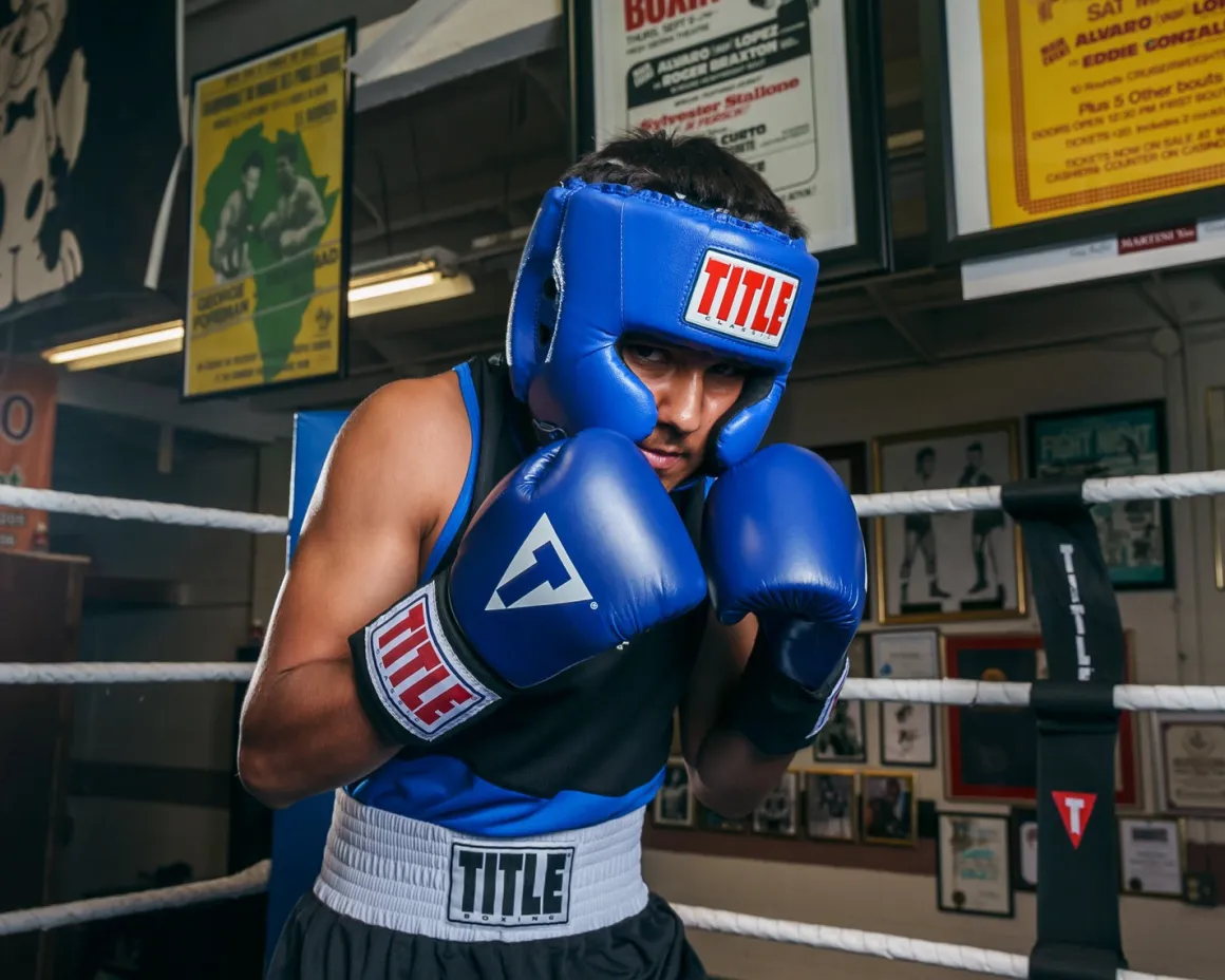 TITLE Classic USA Boxing Competition Headgear – With Cheeks