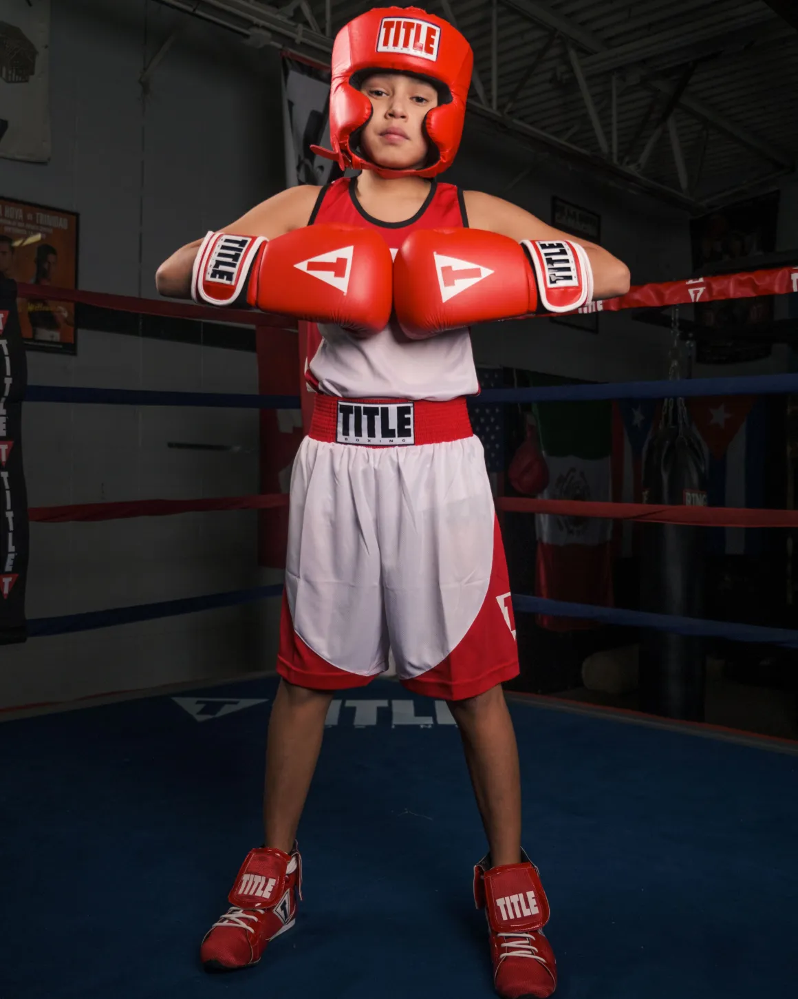 TITLE Classic USA Boxing Competition Headgear – With Cheeks