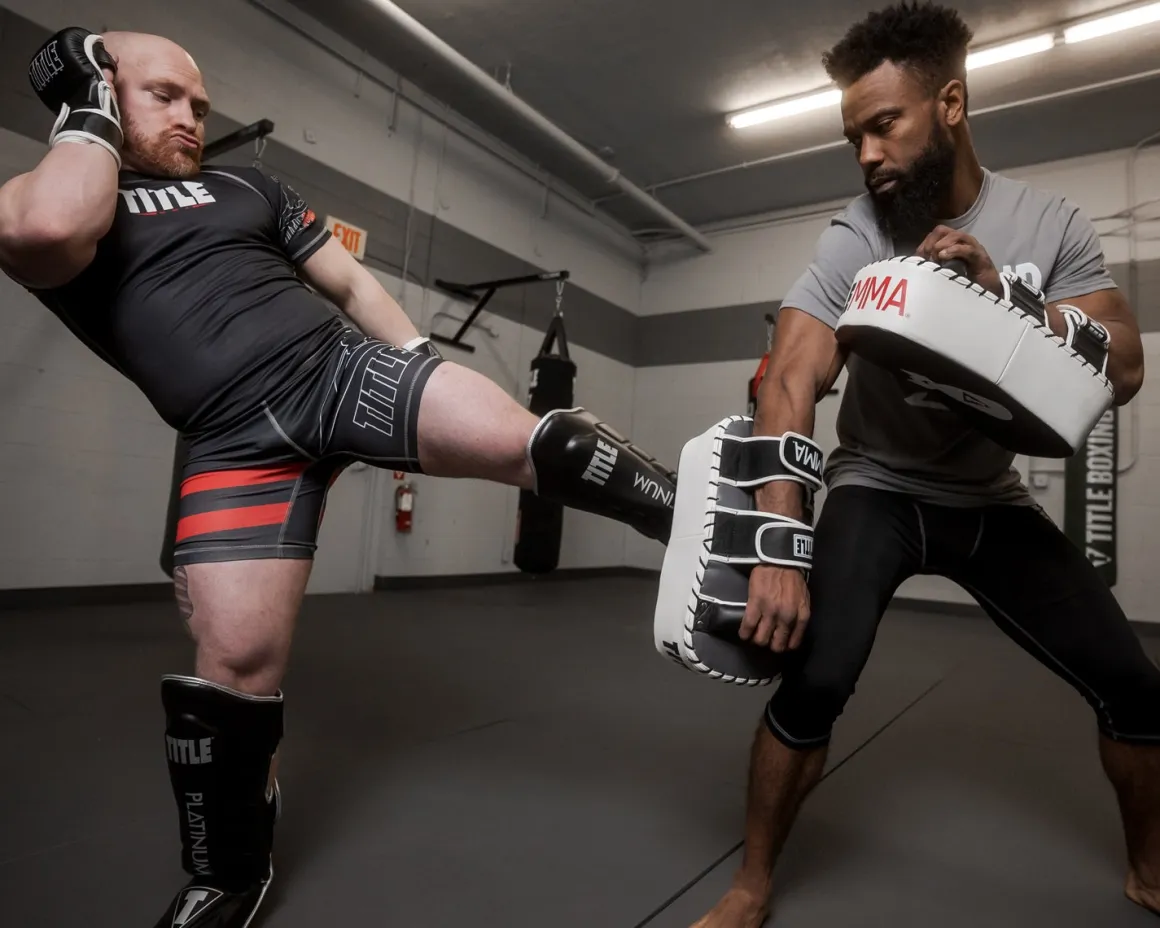 TITLE MMA Air Raid Thai Pads