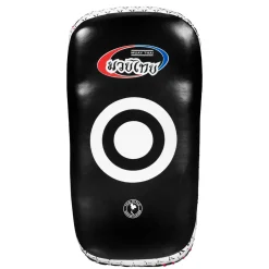 TITLE Muay Thai Leather Contoured Thai Pads