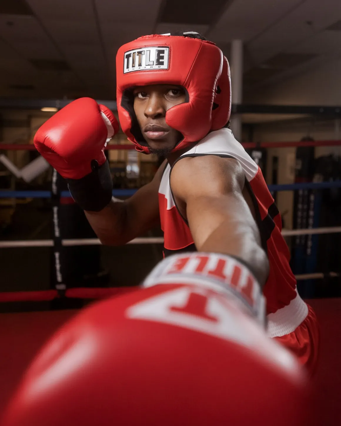 TITLE USA Boxing Competition Headgear - With Cheeks