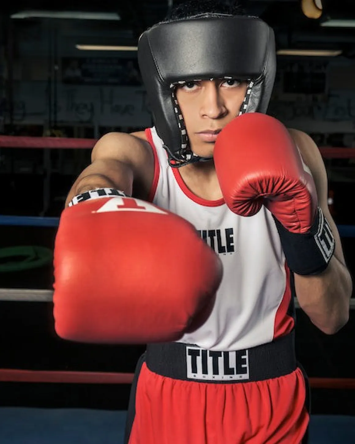 TITLE USA Boxing Competition Headgear - With Cheeks