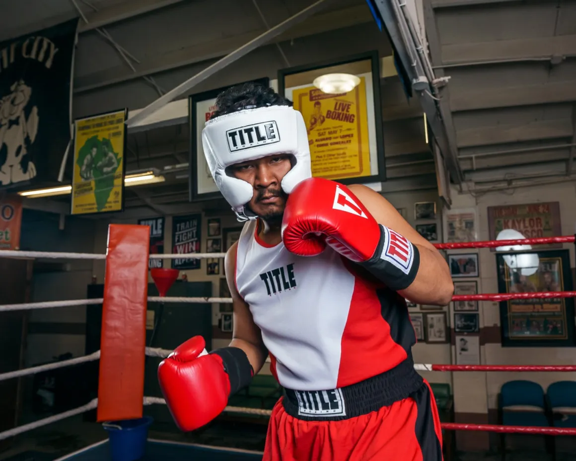 TITLE USA Boxing Competition Headgear - With Cheeks