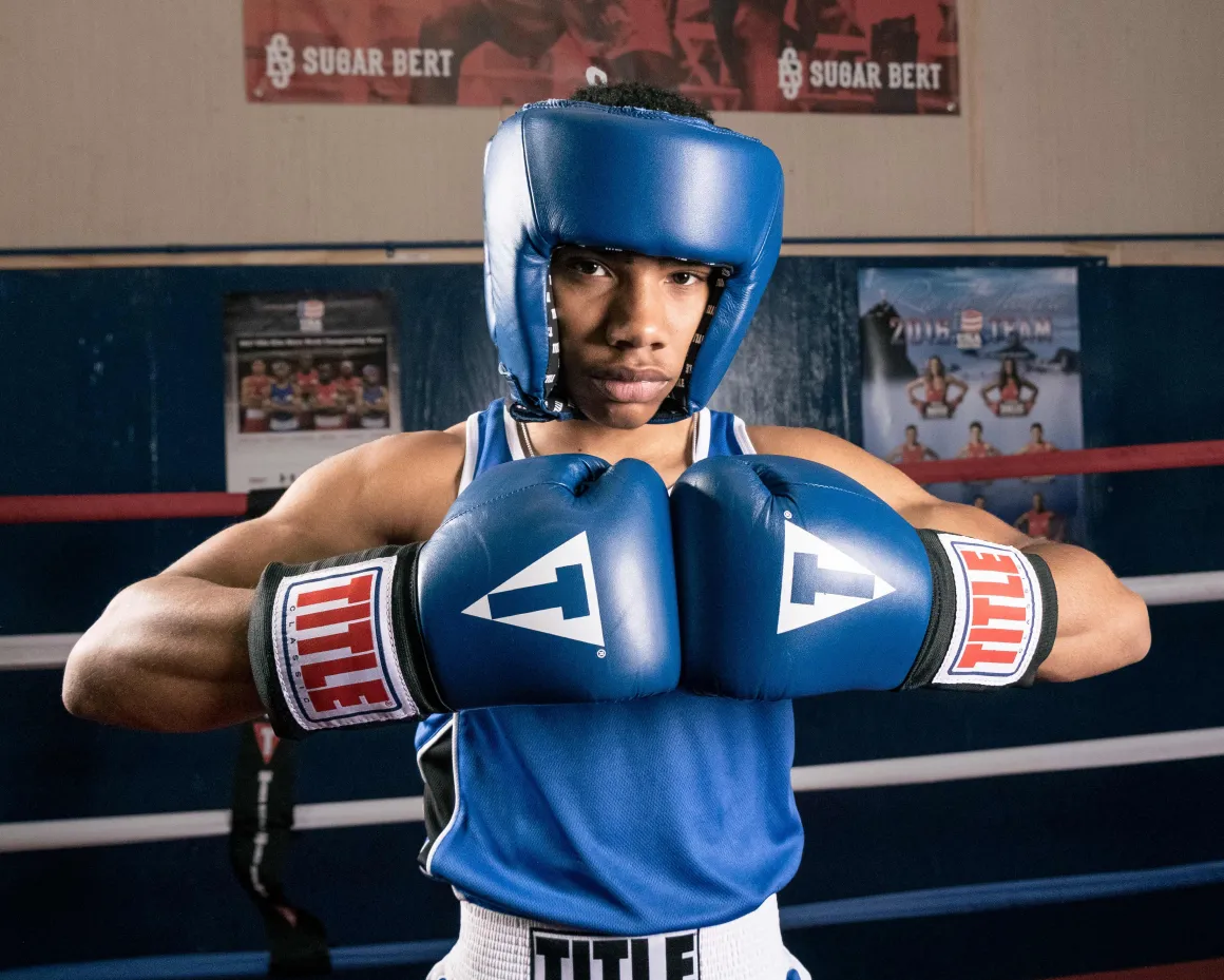 TITLE USA Boxing Competition Headgear - Open Face