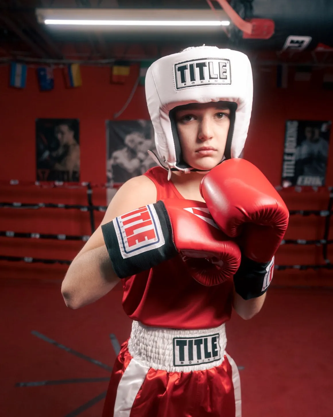 TITLE USA Boxing Competition Headgear - Open Face