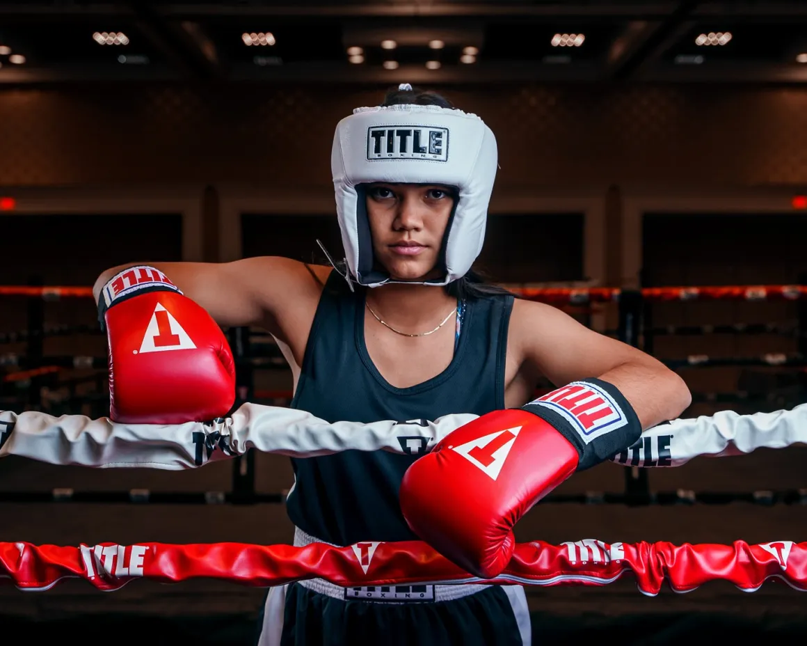 TITLE USA Boxing Competition Headgear - Open Face