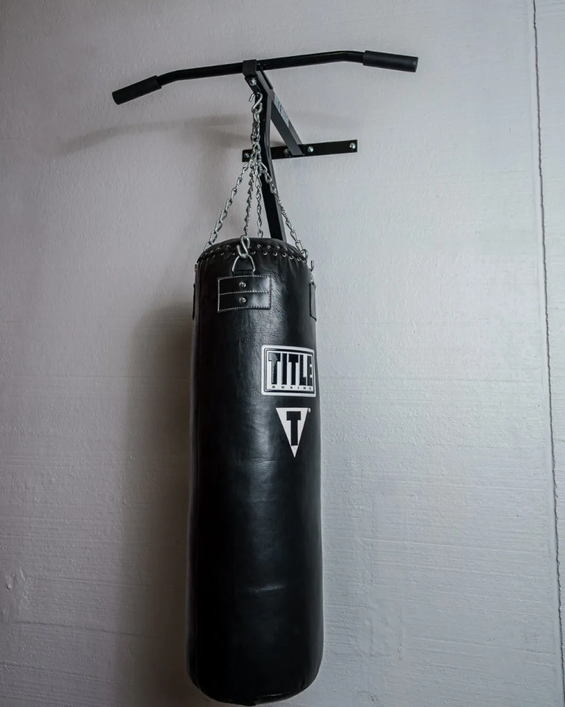 TITLE Wallmount Pull-Up Bar & Bag Hanger