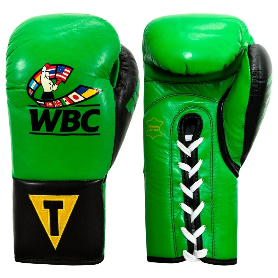 TITLE WBC Pro Fight Leather Gloves