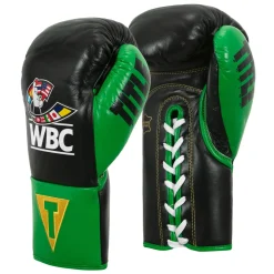 TITLE WBC Pro Fight Leather Gloves