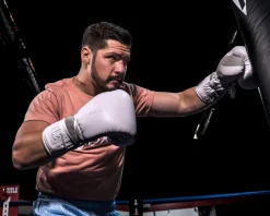 TITLE White Lace Sparring Gloves 2.0