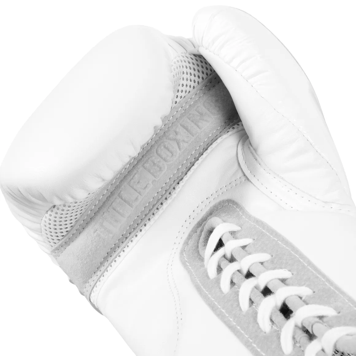 TITLE White Lace Sparring Gloves 2.0