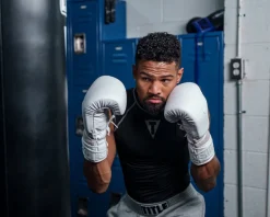 TITLE White Lace Sparring Gloves 2.0