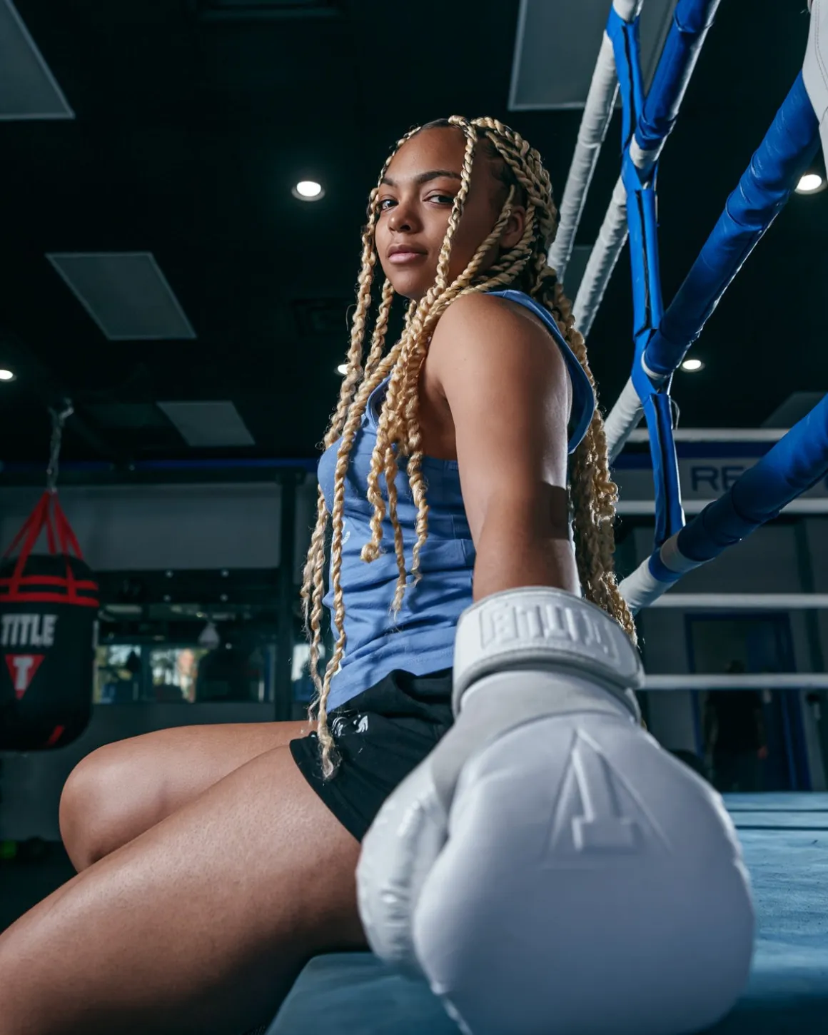 TITLE White Pro Bag Gloves